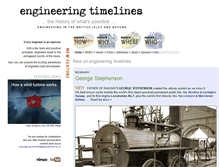Tablet Screenshot of engineering-timelines.com